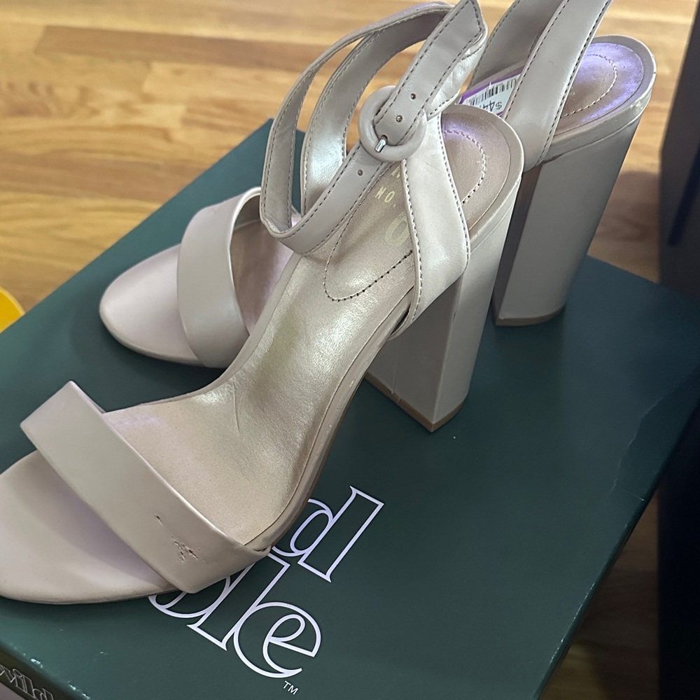 Elegant Nude High Heel Sandals